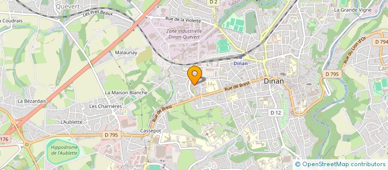 localisation de l'entreprise ROBIN  DINAN