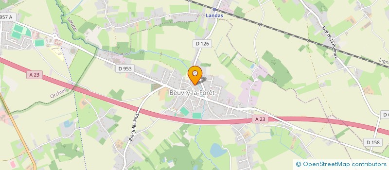 localisation de l'entreprise ROBIN  BEUVRY-LA-FORET