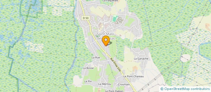 localisation de l'entreprise ROBIN ANIMATION  SAINT-MALO-DE-GUERSAC