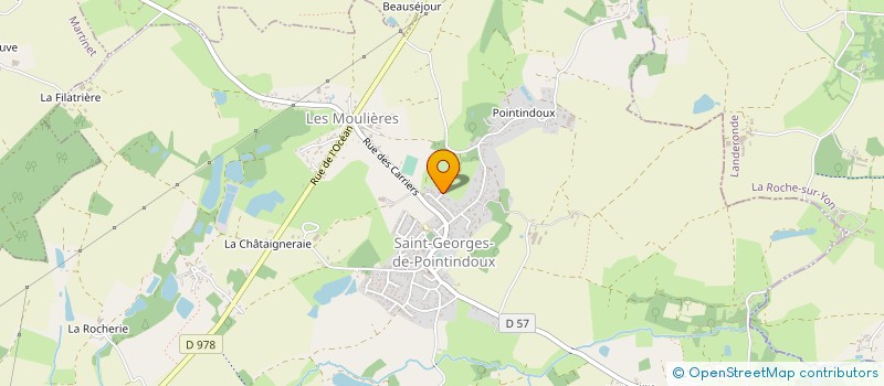 localisation de l'entreprise ROBIN CARRELAGE  SAINT-GEORGES-DE-POINTINDOUX