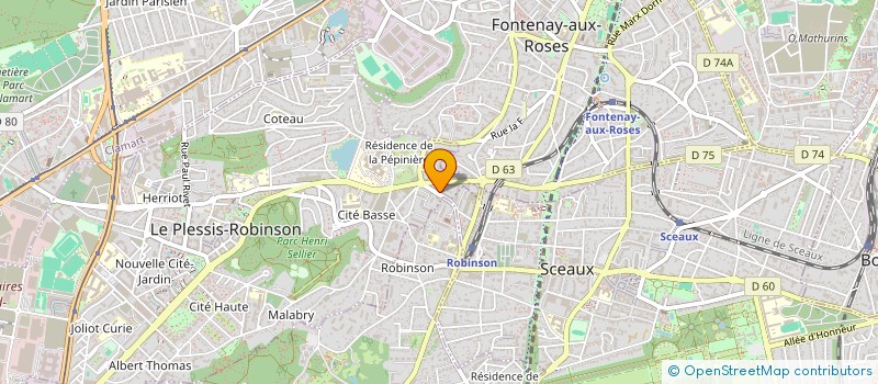localisation de l'entreprise ROBIN CONSULTING à LE PLESSIS-ROBINSON