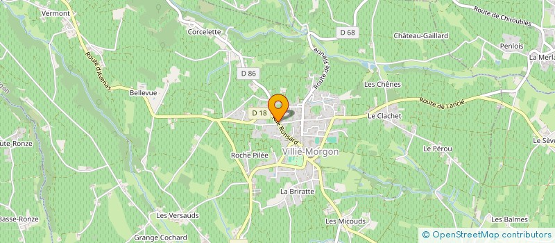 localisation de l'entreprise ROBIN COUP DE POUSSE  VILLIE MORGON