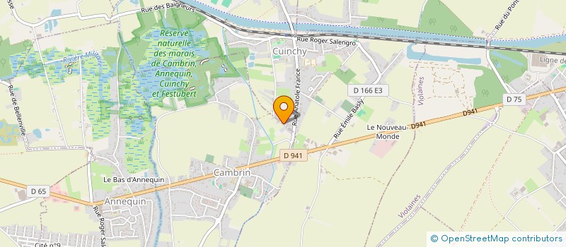 localisation de l'entreprise ROBIN DAHU PRODUCTIONS  CUINCHY