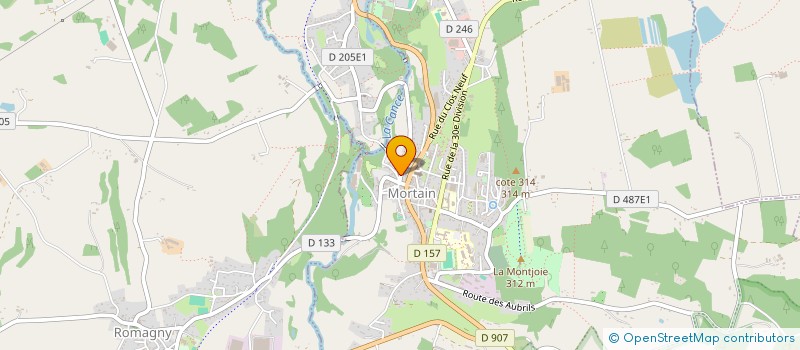 localisation de l'entreprise ROBIN DANIEL DESSEROUER JEAN-JACQUES  MORTAIN-BOCAGE