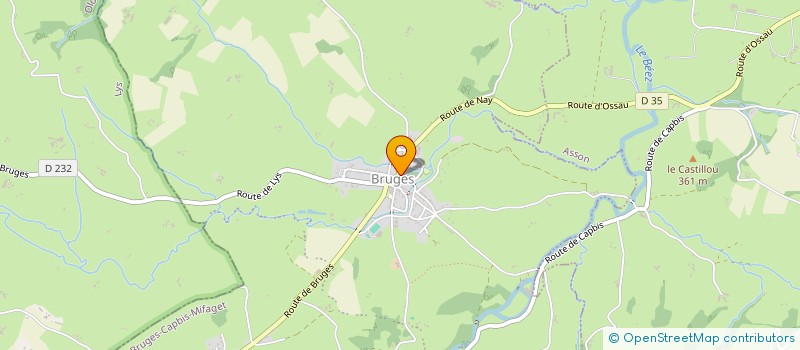 localisation de l'entreprise ROBIN DE LA PLAINE  BRUGES-CAPBIS-MIFAGET