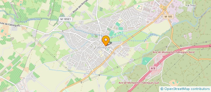 localisation de l'entreprise ROBIN DES BOIS  FABREGUES