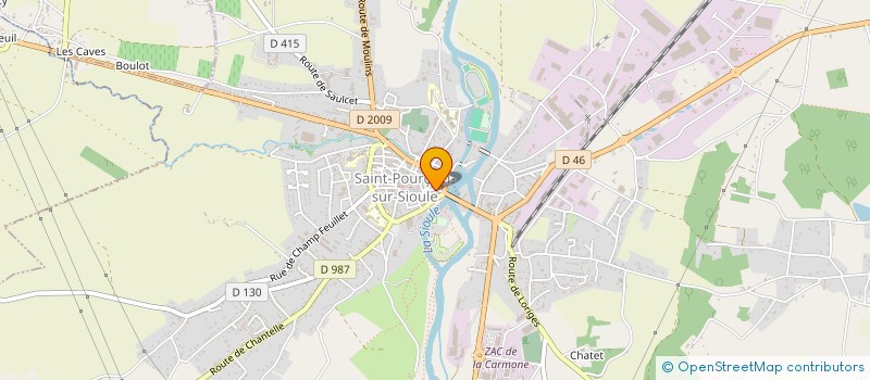 localisation de l'entreprise ROBIN FOULON à SAINT-POURCAIN-SUR-SIOULE