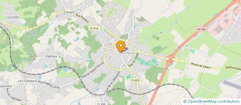 localisation de l'entreprise ROBIN GAGNEPAIN à DOMERAT