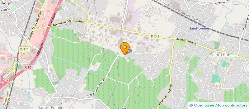 localisation de l'entreprise ROBIN GESTION  SAINT-LOUBES