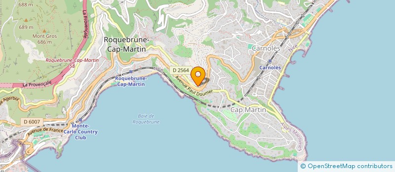 localisation de l'entreprise ROBIN HOLDING à ROQUEBRUNE-CAP-MARTIN