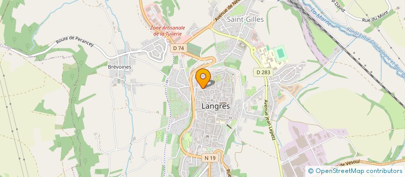 localisation de l'entreprise ROBIN IMMOBILIER PERE ET FILLE à LANGRES
