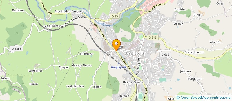 localisation de l'entreprise ROBIN MARIETON à AMPLEPUIS