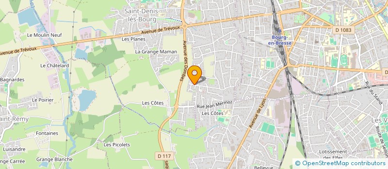 localisation de l'entreprise ROBIN PAYSAGE à SAINT-DENIS-LES-BOURG