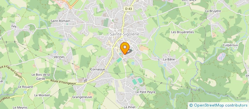 localisation de l'entreprise ROBIN PLOMBERIE  SAINTE-SIGOLENE