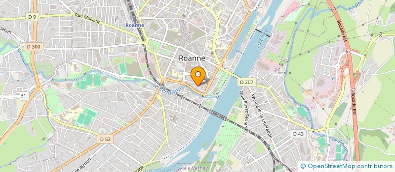 localisation de l'entreprise ROBIN SICLE  ROANNE