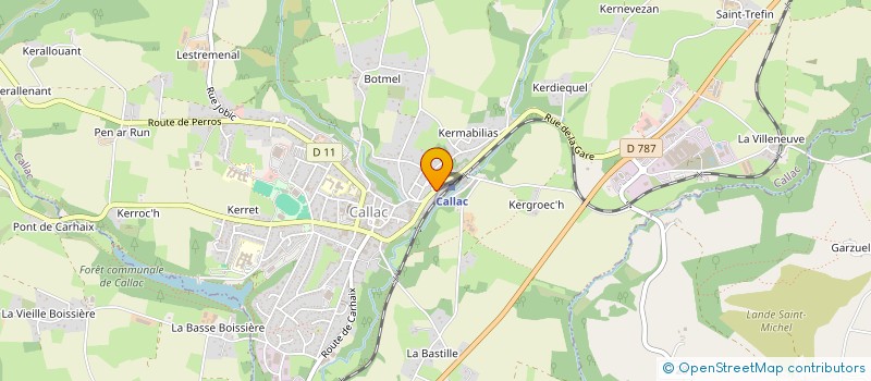 localisation de l'entreprise ROBIN & TOUBOULIC  CALLAC