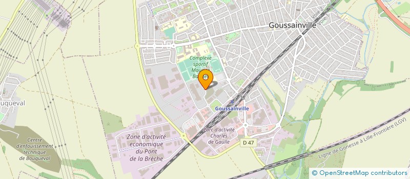 localisation de l'entreprise ROBINA PLOMBERIE à COURTRY