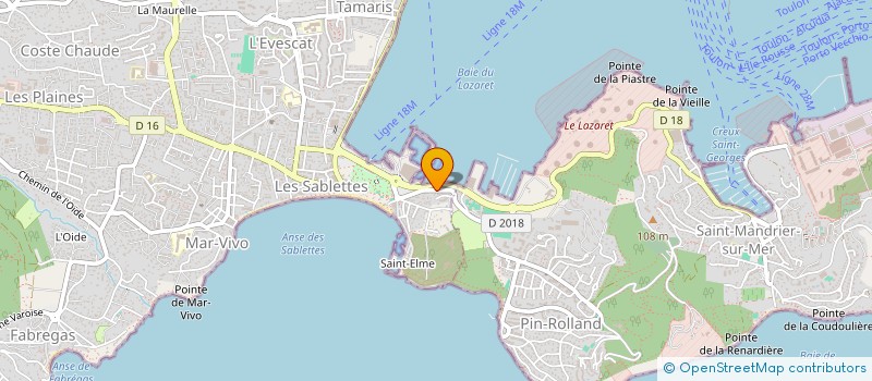 localisation de l'entreprise ROBINE à LA SEYNE-SUR-MER