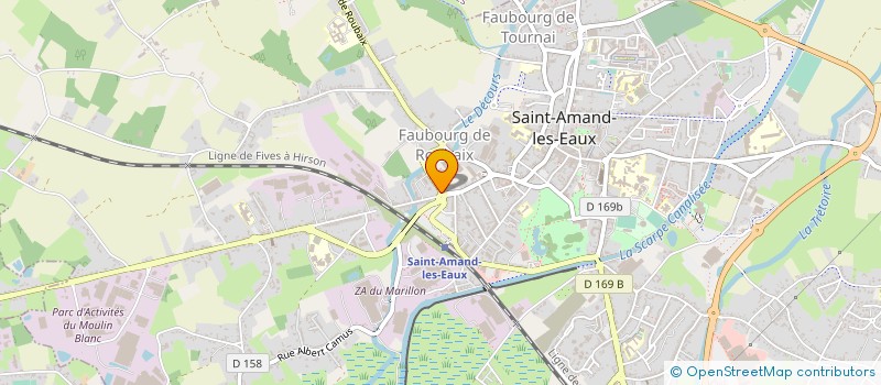 localisation de l'entreprise ROBINE TRUCKS à SAINT-AMAND-LES-EAUX