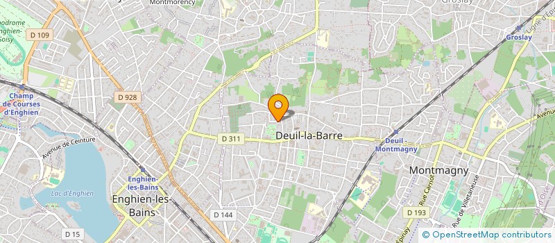 localisation de l'entreprise ROBINEAU GEOMETRE-TOPOGRAPHE à DEUIL-LA-BARRE