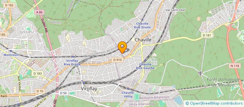 localisation de l'entreprise ROBINEAU VENTURINI E-BUSINESS à CHAVILLE