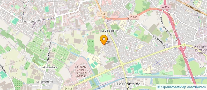 localisation de l'entreprise ROBINET à LES PONTS-DE-CE