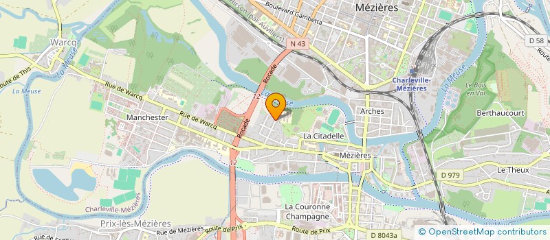 localisation de l'entreprise ROBINET  CHARLEVILLE-MEZIERES