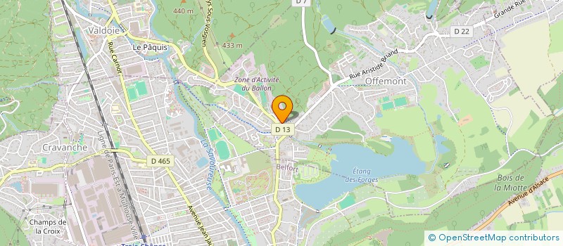 localisation de l'entreprise ROBINET ET CIE SARL  OFFEMONT