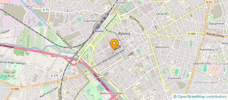 localisation de l'entreprise ROBINET FASHION GROUP  REIMS