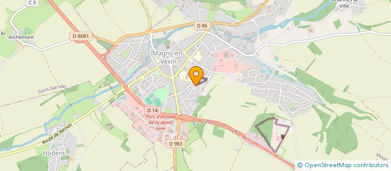 localisation de l'entreprise ROBINETTERIE ET APPAREILS INDUSTRIELS  MAGNY-EN-VEXIN