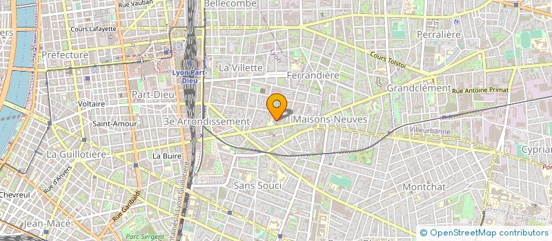 localisation de l'entreprise ROBINETTERIE HILARI ET TOMASSONE à LYON