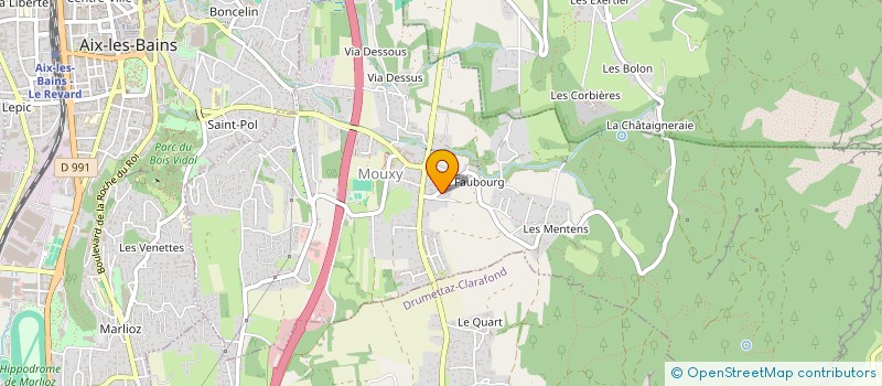 localisation de l'entreprise ROBINETTERIE PROCESS INDUSTRIE à MOUXY