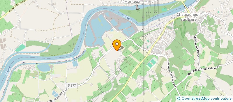 localisation de l'entreprise ROBINEUF  CHATEAUNEUF-SUR-ISERE