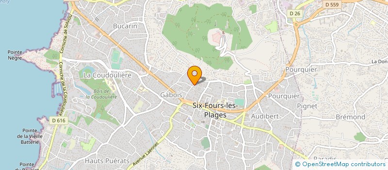 localisation de l'entreprise ROBINOT CONSTRUCTIONS à SIX-FOURS-LES-PLAGES