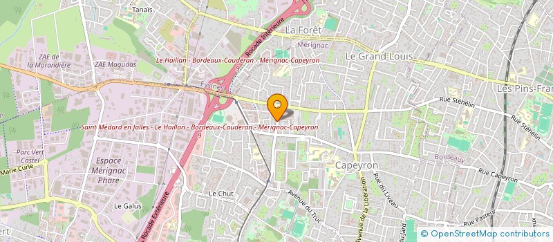 localisation de l'entreprise ROBINSON  MERIGNAC