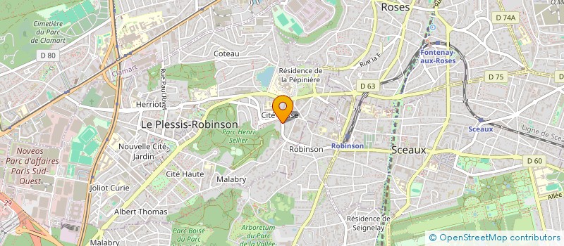 localisation de l'entreprise ROBINSON CONSEIL  LE PLESSIS-ROBINSON