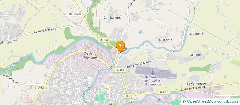 localisation de l'entreprise ROBINSON MC 17  GRAULHET