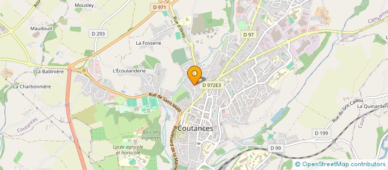 localisation de l'entreprise ROBIOLLE LAURENT  COUTANCES