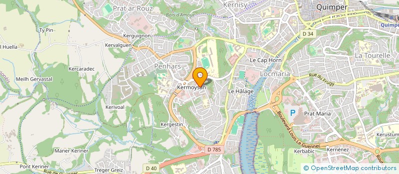 localisation de l'entreprise ROBIQUET INVEST  QUIMPER