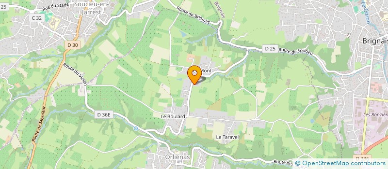localisation de l'entreprise ROBITEC à ORLIENAS