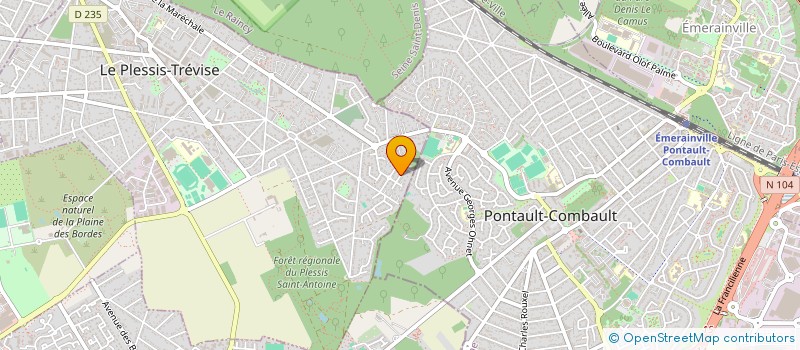 localisation de l'entreprise ROBLEDO à LE PLESSIS-TREVISE