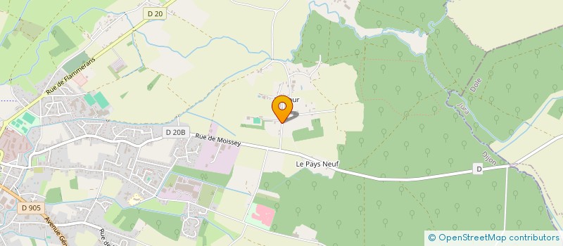 localisation de l'entreprise ROBLET  AUXONNE