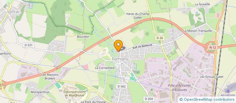 localisation de l'entreprise ROBO LOGIS à DAMIGNY
