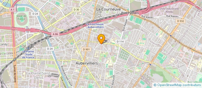 localisation de l'entreprise ROBO SARL à AUBERVILLIERS