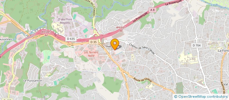 localisation de l'entreprise ROBOCORTEX à ANTIBES