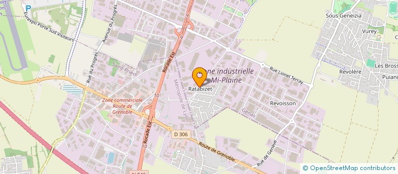 localisation de l'entreprise ROBODRILL HOLDING à GENAS