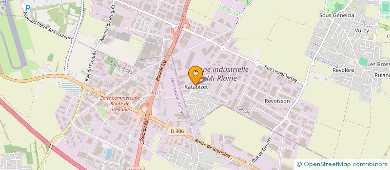 localisation de l'entreprise ROBODRILL MINING à GENAS