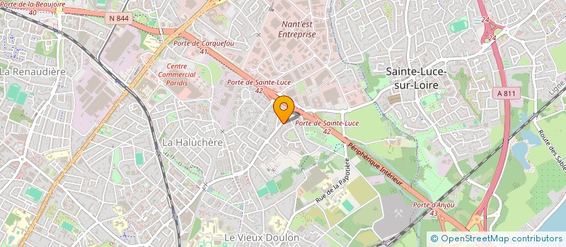 localisation de l'entreprise ROBORA à NANTES