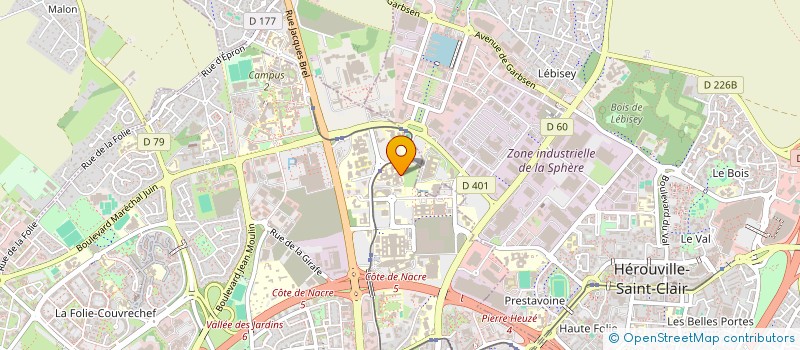 localisation de l'entreprise ROBORATIVE à CAEN
