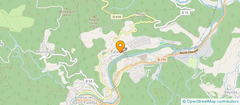 localisation de l'entreprise ROBOS  AMELIE-LES-BAINS-PALALDA